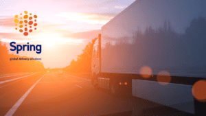 Spring GDS truck driving on motorway